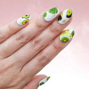 Tropical Green Nagelsticker - Nageldesign