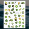 Tropical Green Nagelsticker - Nageldesign