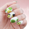 Tropical Green Nagelsticker - Nageldesign